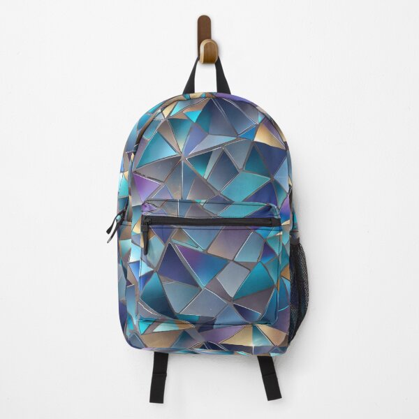 Item preview, Abstract Geometric Mosaic of Colorful Triangles and Reflective Surfaces designed and sold by CoolPixels.