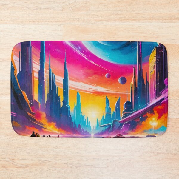 Item preview, Stroll on an Alien World – Futuristic Sunset Adventure designed and sold by GrizzlyCollective.