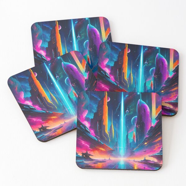 Item preview, Blue Light on a Foreign Planet – Surreal Cosmic Design designed and sold by GrizzlyCollective.
