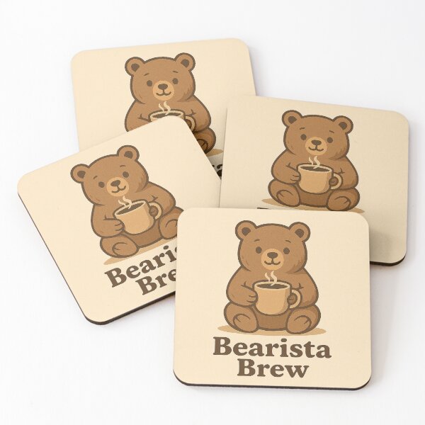 Item preview, Bearista Brew – Cozy Coffee Bear Logo designed and sold by Cnaphat.