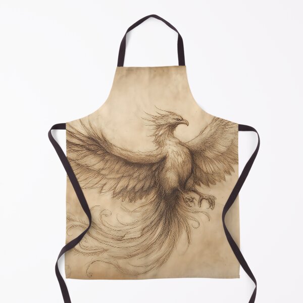 Item preview, Da Vinci style Phoenix Sketch designed and sold by Boddicca.