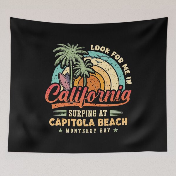 Item preview, Surf Capitola Beach Surfing Santa Cruz County California designed and sold by eclecTEEq.