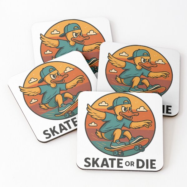 Item preview, Fearless Duck Skater at Sunset designed and sold by skycharts.