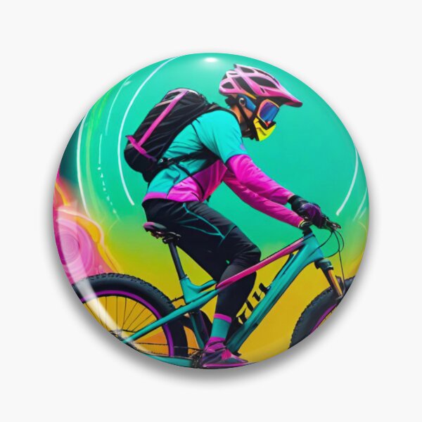 Artikelvorschau, Neon Trailblazer – Lebendiges MTB-Design entworfen und verkauft von GrizzlyCollective.