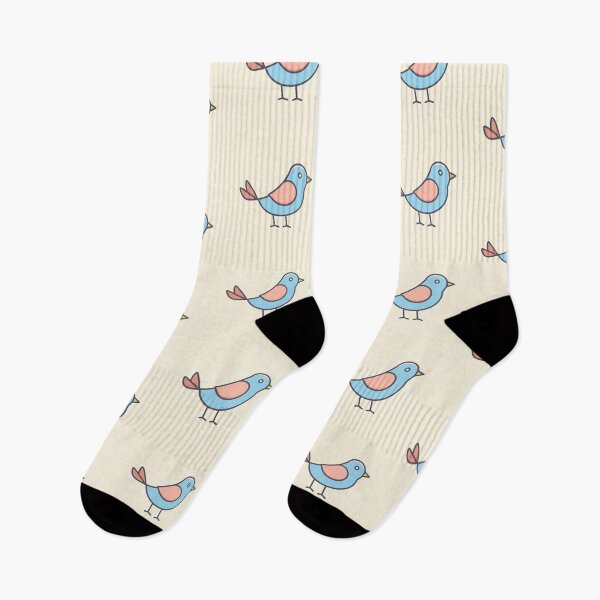 Item preview,  Cute Colorful Bird Line Art – Minimalist Cartoon Animal Illustration designed and sold by CrossCrafted.