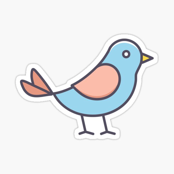 Artikel-Vorschau von Niedliche bunte Vogel-Strichzeichnung – Minimalistische Cartoon-Tierillustration, designt und verkauft von CrossCrafted.