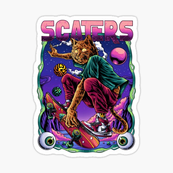 Item preview, Trippy Cat Skater designed and sold by Aetre.