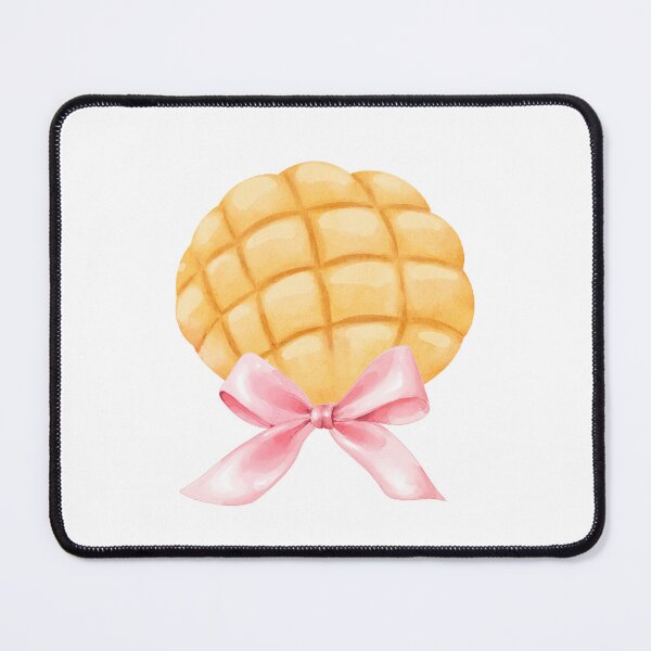 Item preview, Melon Pan with Pink Bow – Coquette Japanese Sweet Bread Watercolor Aesthetic designed and sold by DivinePassion.