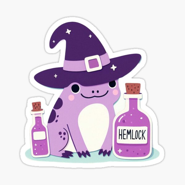 Item preview, Witch Frog and Hemlock designed and sold by FurryFantasy.