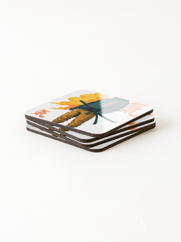 Thumbnail 4 of 5, Coasters (Set of 4), Ninja designed and sold by Remy490.