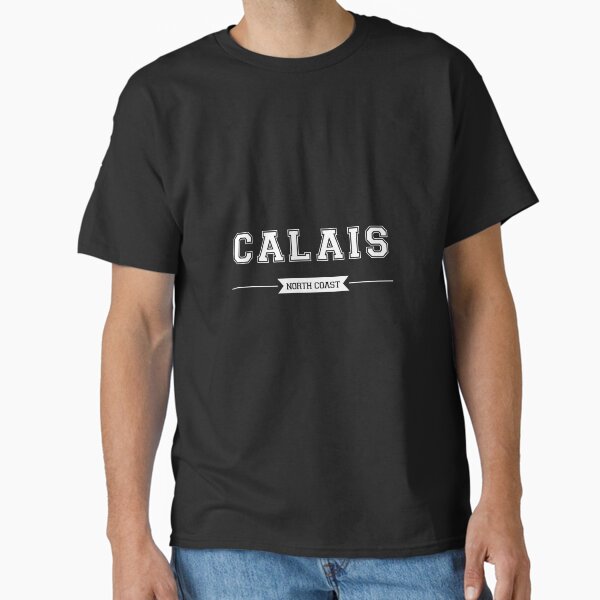 Vista previa del artículo con la obra «Calais, puerta de entrada a Inglaterra [negro]», diseñado y vendido por FrenchTouch77.