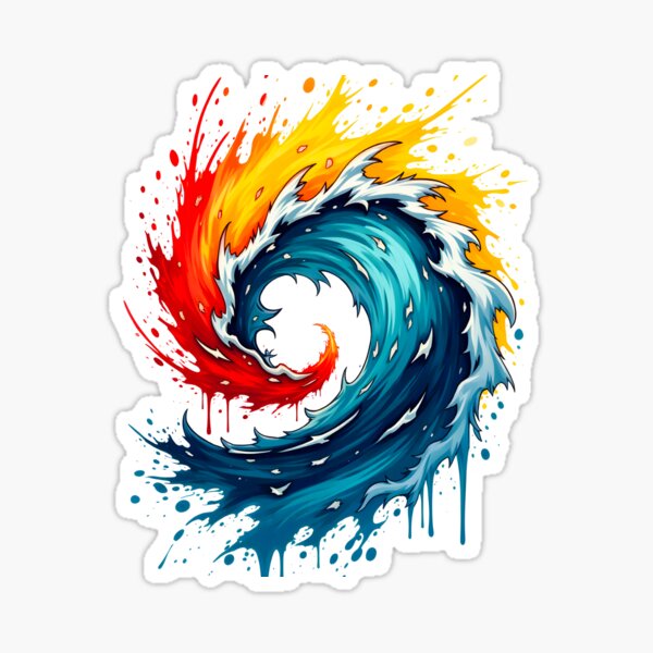 Aperçu de l'œuvre SRADIZYN Vague de chaos pacifique créée et vendue par Sradizyn Studio.