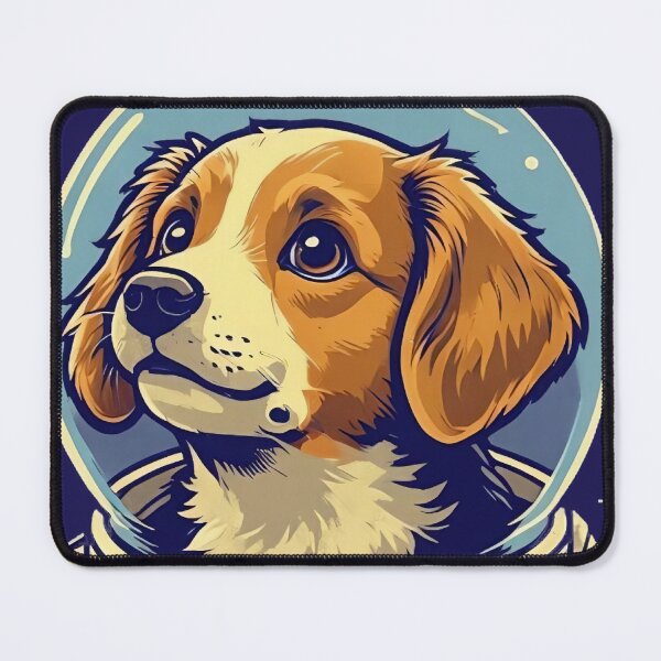 Item preview, Astro Dog – Space Explorer Pup in an Astronaut Suit designed and sold by Ali Aboelmakarem.