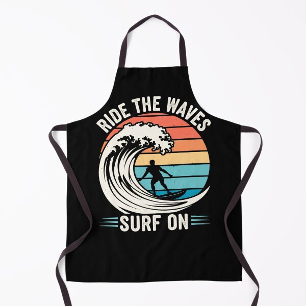Item preview, Surf On Retro Sunset Wave Rider designed and sold by Taans-Creation.