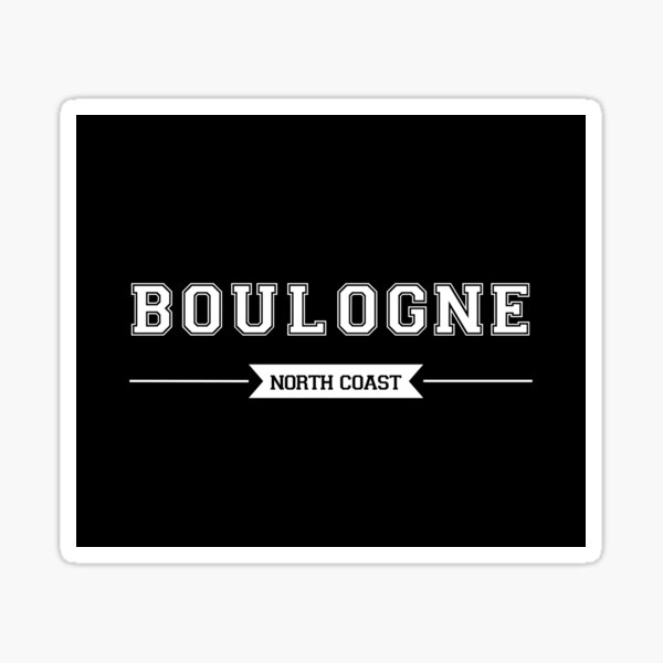 Vista previa del artículo con la obra «Boulogne-sur-Mer, Ciudad Marítima [negro]», diseñado y vendido por FrenchTouch77.