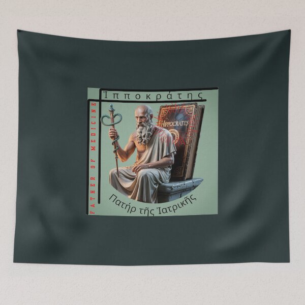 Item preview, Hippocrates Father of Medicine Ancient Greece designed and sold by SurrealArtSzysz.