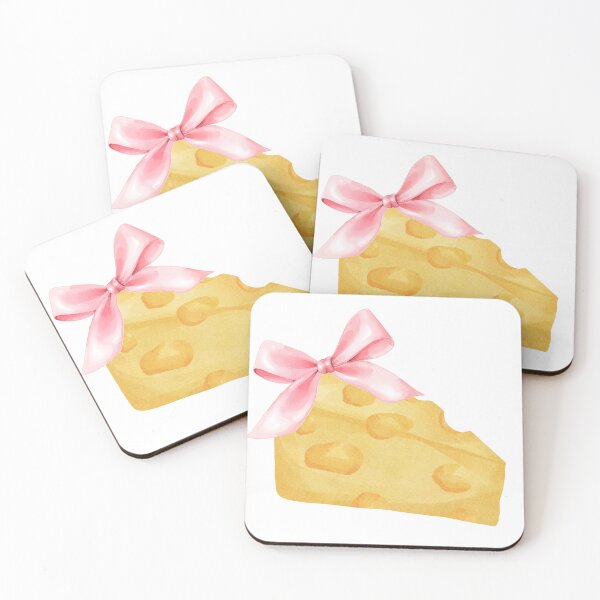Item preview, Cheese Wedge with Pink Bow – Coquette Charcuterie Picnic Aesthetic designed and sold by DivinePassion.