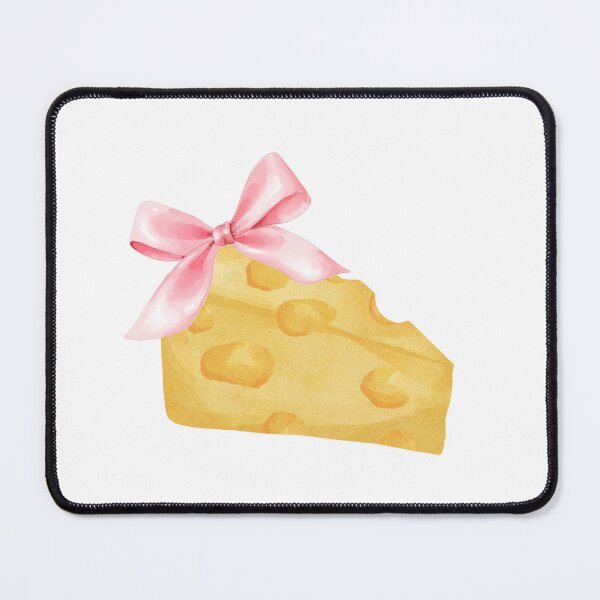Item preview, Cheese Wedge with Pink Bow – Coquette Charcuterie Picnic Aesthetic designed and sold by DivinePassion.