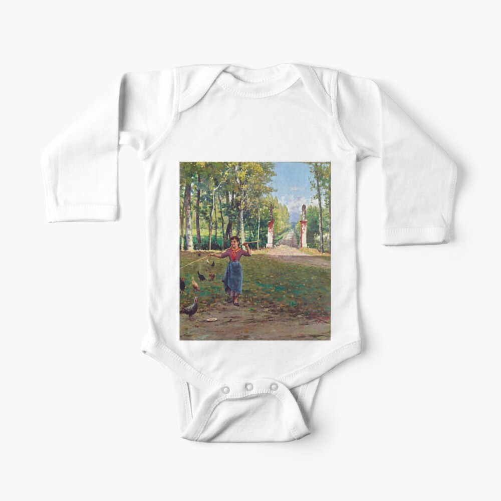 Fausto Zonaro Entrance Of Villa Camerini Baby One Piece By Pdgraphics Redbubble