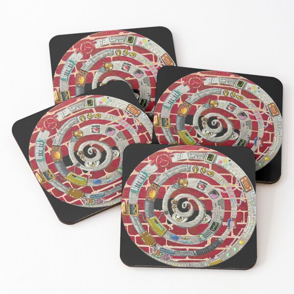 Item preview, War and Peace on a Round Canvas designed and sold by RabbitsOnChalk.