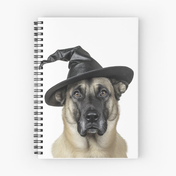 Item preview, Anatolian Shepherd Dog Wearing Halloween Witch Hat designed and sold by LazyOwlStore.