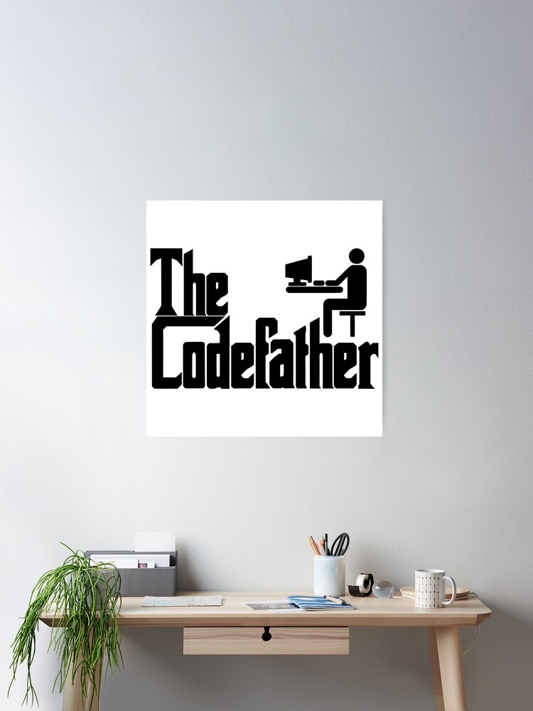 Thumbnail 2 von 3, Poster, The Codefather – Lustiges Programmierer-Parodie-Design designt und verkauft von elvinsevere.