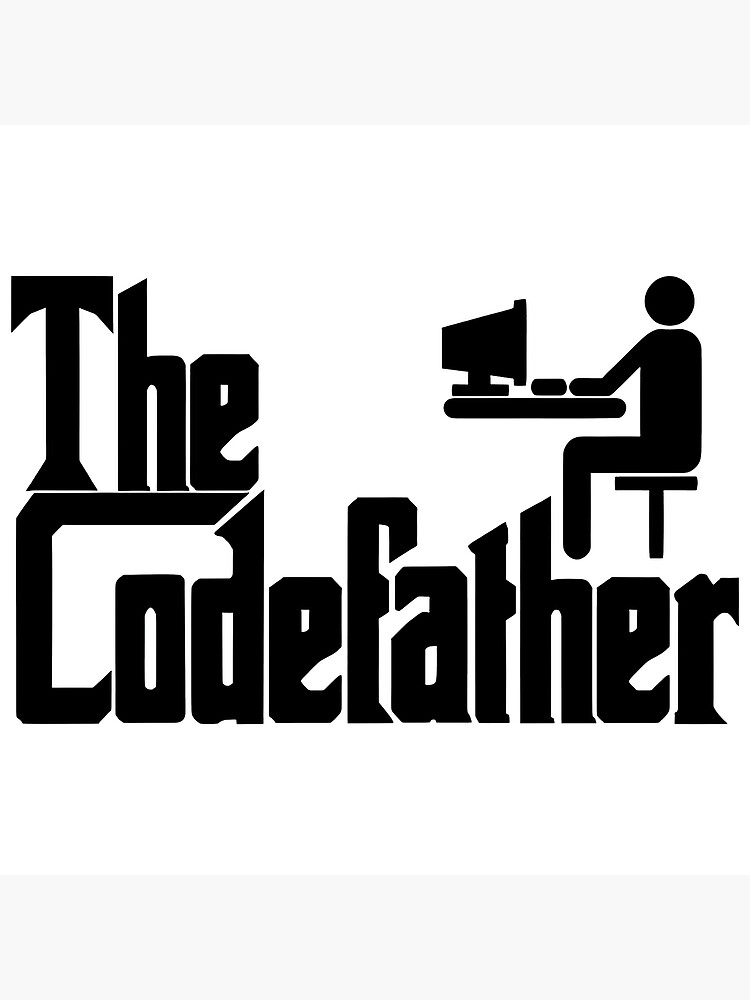 Thumbnail 3 von 3, Poster, The Codefather – Lustiges Programmierer-Parodie-Design designt und verkauft von elvinsevere.
