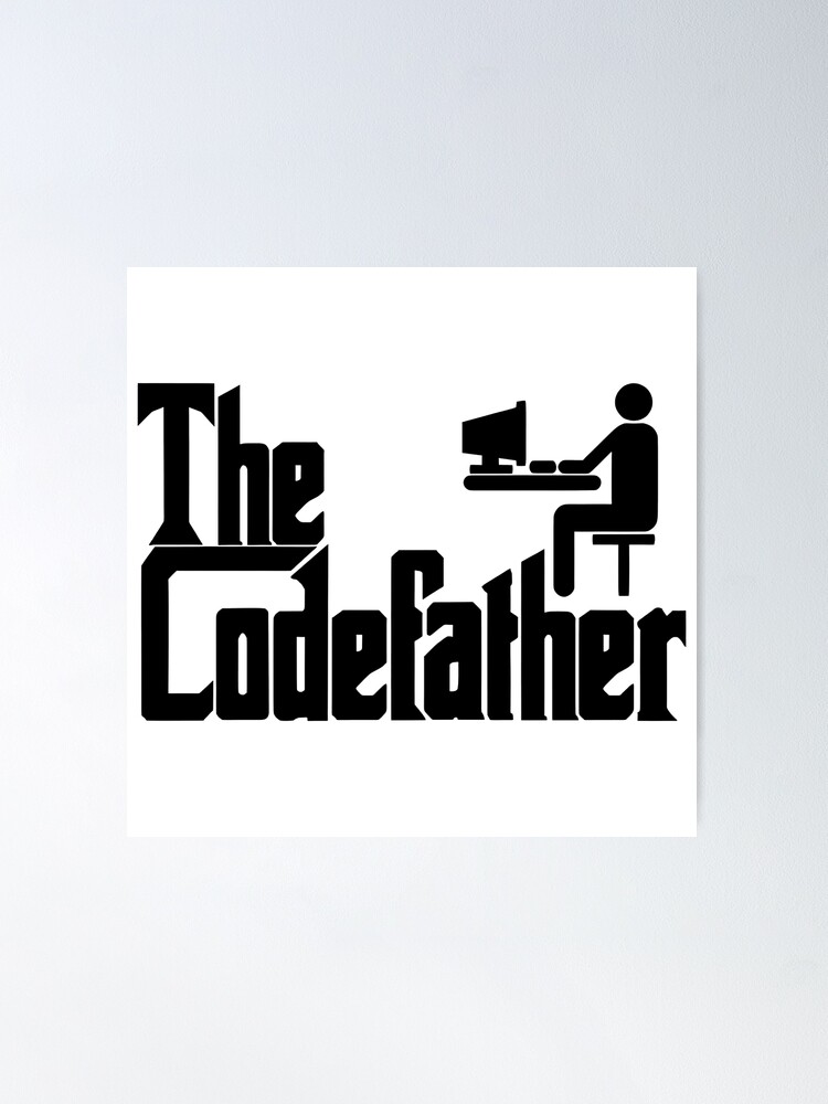 Thumbnail 1 von 3, Poster, The Codefather – Lustiges Programmierer-Parodie-Design designt und verkauft von elvinsevere.
