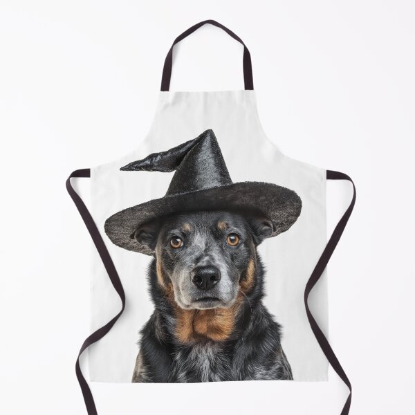 Item preview, Australian Cattle Dog Wearing Halloween Witch Hat designed and sold by LazyOwlStore.