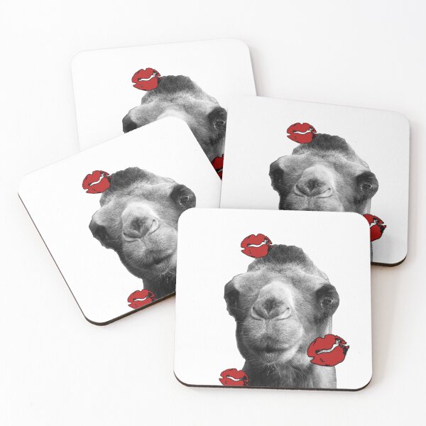 Item preview, The lovely camel kiss - red lips designed and sold by CryptoLadyGabi.