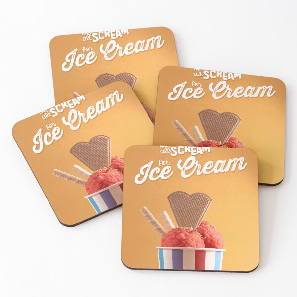 Item preview, I Scream for Ice Cream – Summer Retro Quote with Sorbet designed and sold by giulombardo.