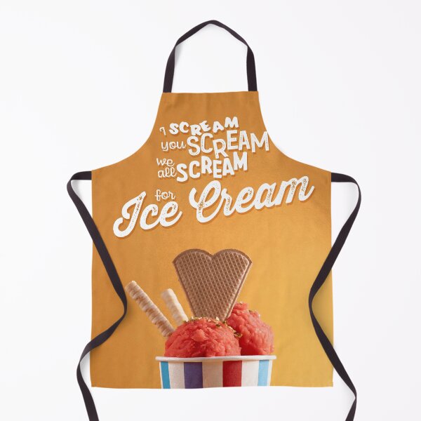 Item preview, I Scream for Ice Cream – Summer Retro Quote with Sorbet designed and sold by giulombardo.