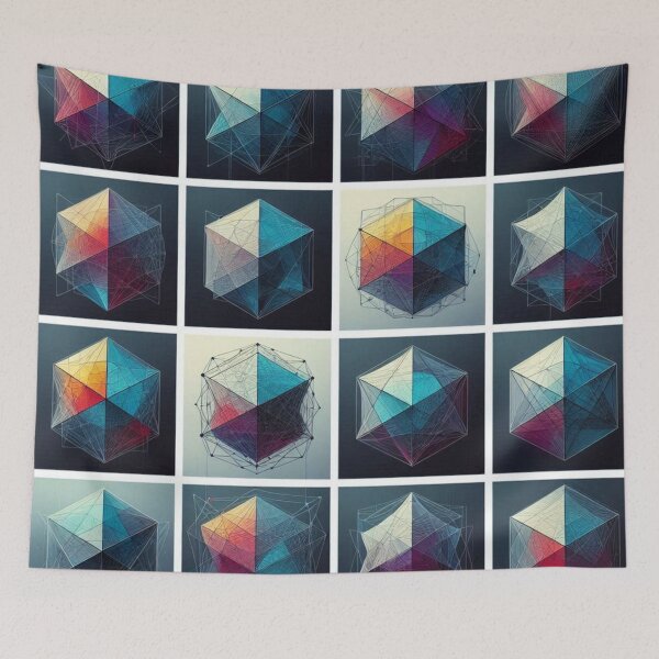 Item preview, Geometric diversity in collage designed and sold by Sigtrix.