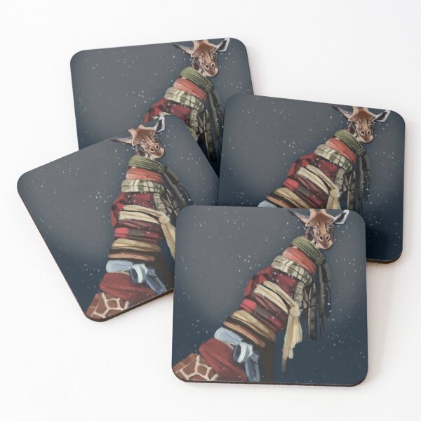 Item preview, Giraffe With scarf at night sky designed and sold by jassoart.