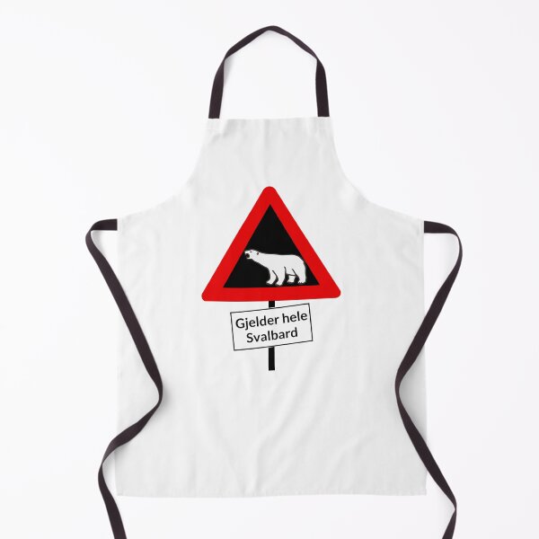 Item preview, Gjelder Hele Svalbard Polar Bear Crossing Warning Sign designed and sold by GraTEEtude.