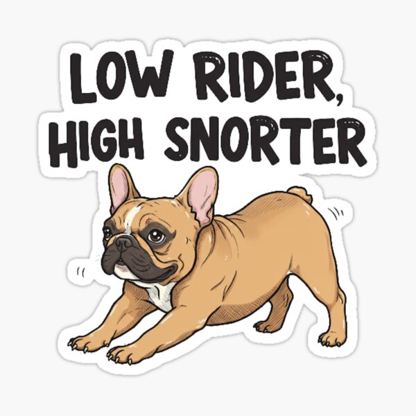Item preview, Low Rider High Snorter Brown dog designed and sold by MooreGifts.