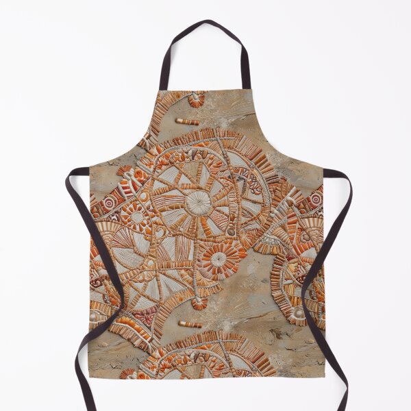 Item preview, Abstract Mosaic Design with Circular and Geometric Patterns on Sand designed and sold by CoolPixels.