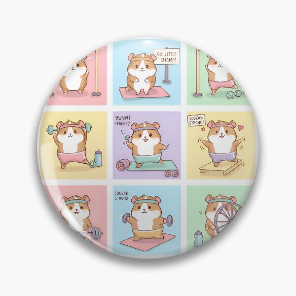 Item preview, Guinea Pig Gym Time | Cute Fitness Stickers & Phone Case Design designed and sold by Simple_Lines2025.