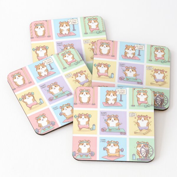 Item preview, Guinea Pig Gym Time | Cute Fitness Stickers & Phone Case Design designed and sold by Simple_Lines2025.