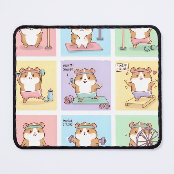 Item preview, Guinea Pig Gym Time | Cute Fitness Stickers & Phone Case Design designed and sold by Simple_Lines2025.