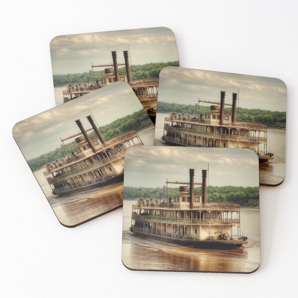 Item preview, Steamboat Mississippi River paddle steamer Mark  riverboat designed and sold by JanChryzostom.