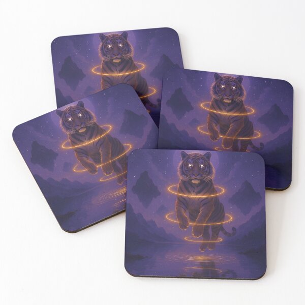 Item preview, Cosmic Tiger – Dreamcore Mystic Art for Free Spirits designed and sold by Guesso.