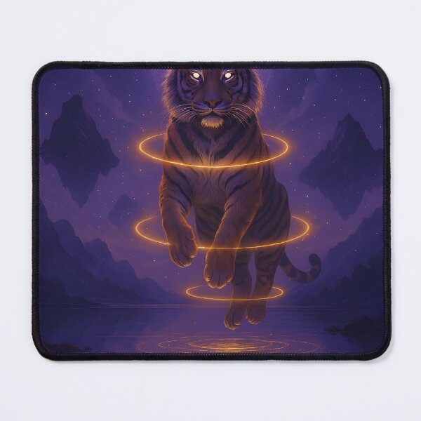 Item preview, Cosmic Tiger – Dreamcore Mystic Art for Free Spirits designed and sold by Guesso.