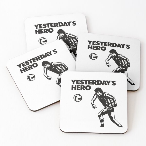 Item preview, Yesterday's hero #2 coaster designed and sold by LavishDeclines.