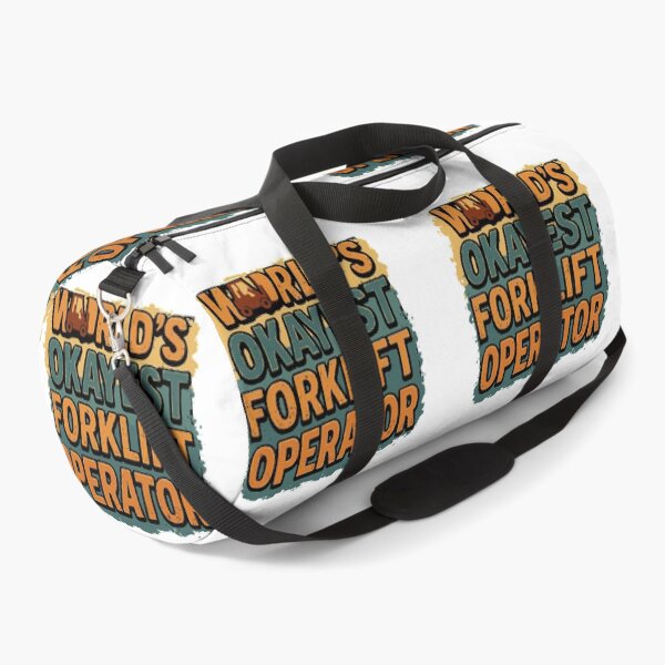 Item preview, World's Okayest Forklift Operator - Retro Vintage designed and sold by TeesYouWant.