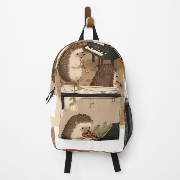 Item preview, Hedgehog Music Concert | Wholesome Animal Art for Posters & Tote Bags designed and sold by Simple_Lines2025.