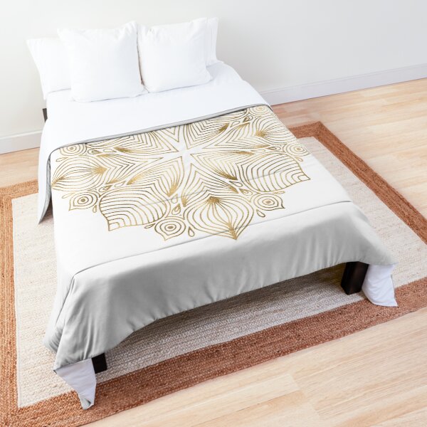 Gold Boho Mandala Comforter