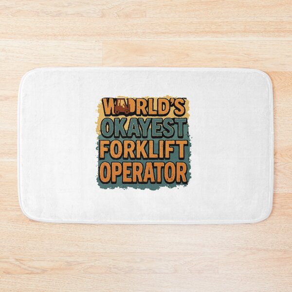 Item preview, World's Okayest Forklift Operator - Retro Vintage designed and sold by TeesYouWant.