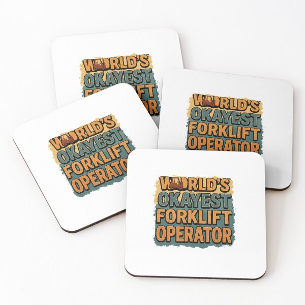 Item preview, World's Okayest Forklift Operator - Retro Vintage designed and sold by TeesYouWant.