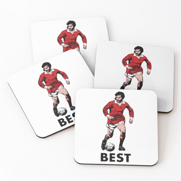 Item preview, George Best #2 coaster designed and sold by LavishDeclines.